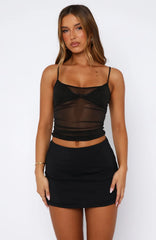 New York City Baby Top Black
