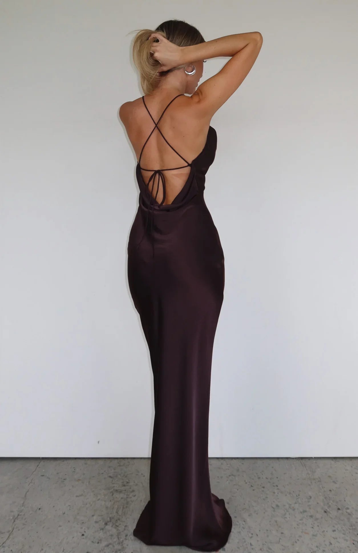 Over My Head Maxi Dress Chocolate