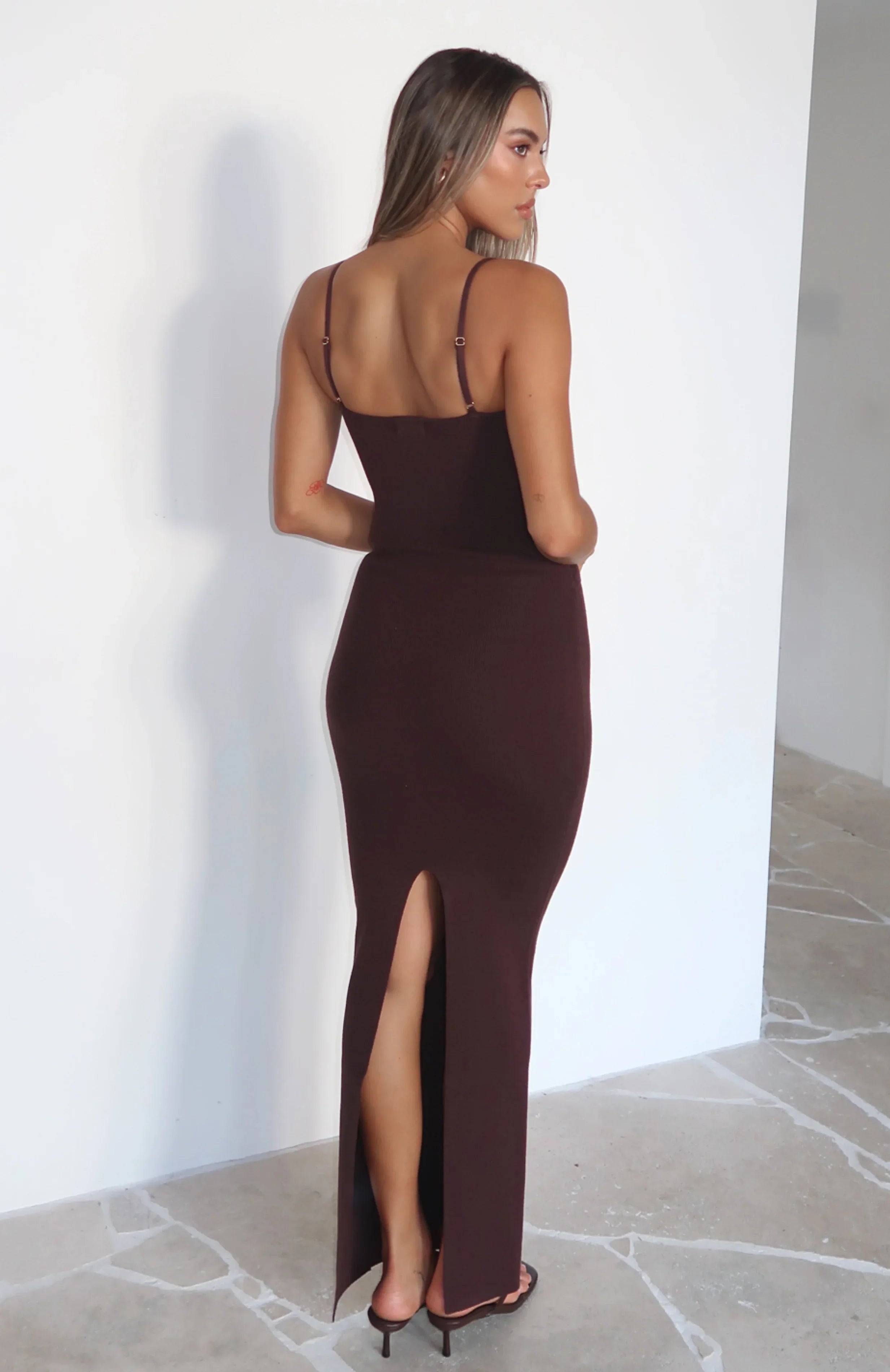Break It Off Maxi Dress Espresso