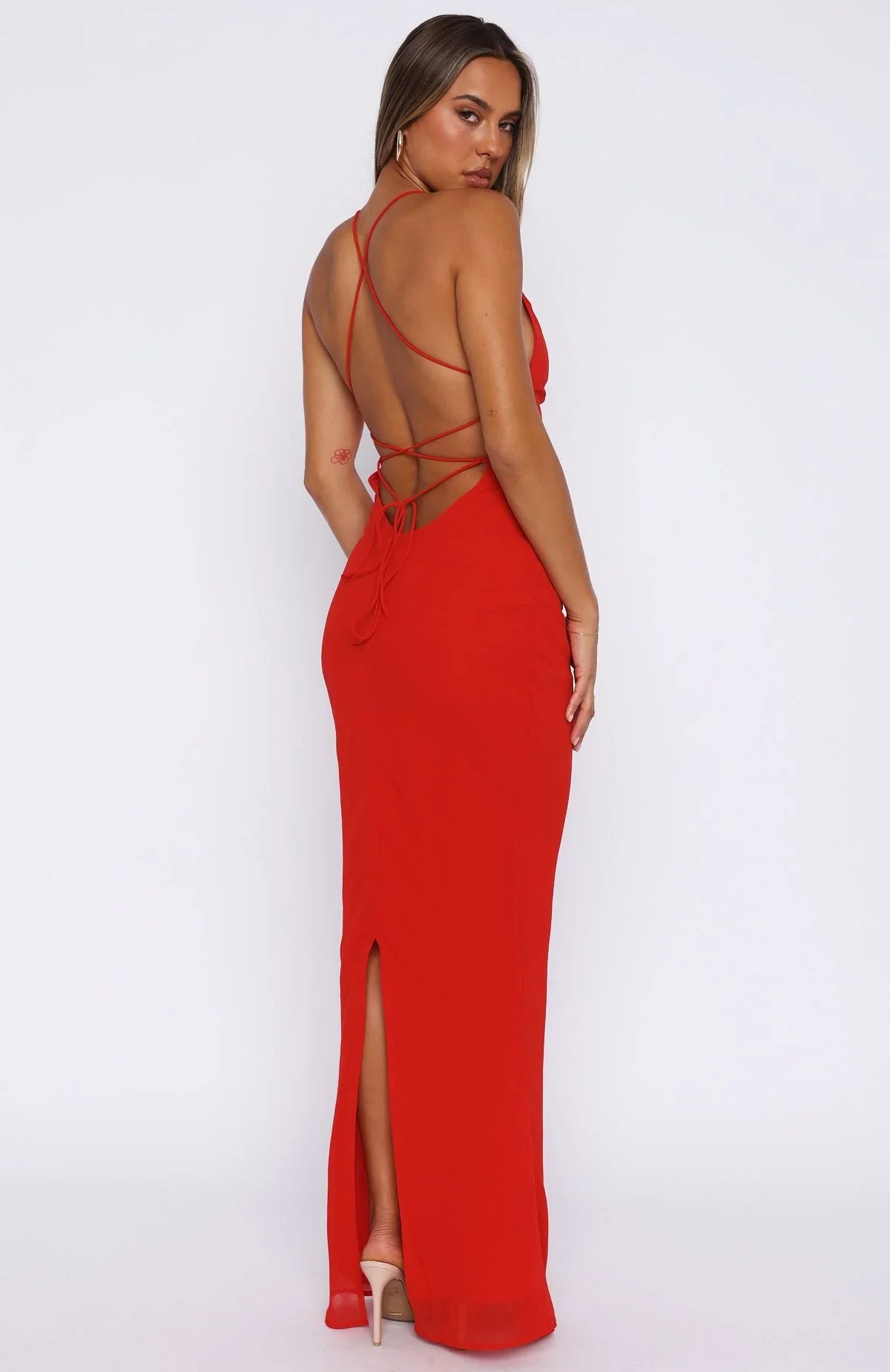 Put You First Maxi Dress Red